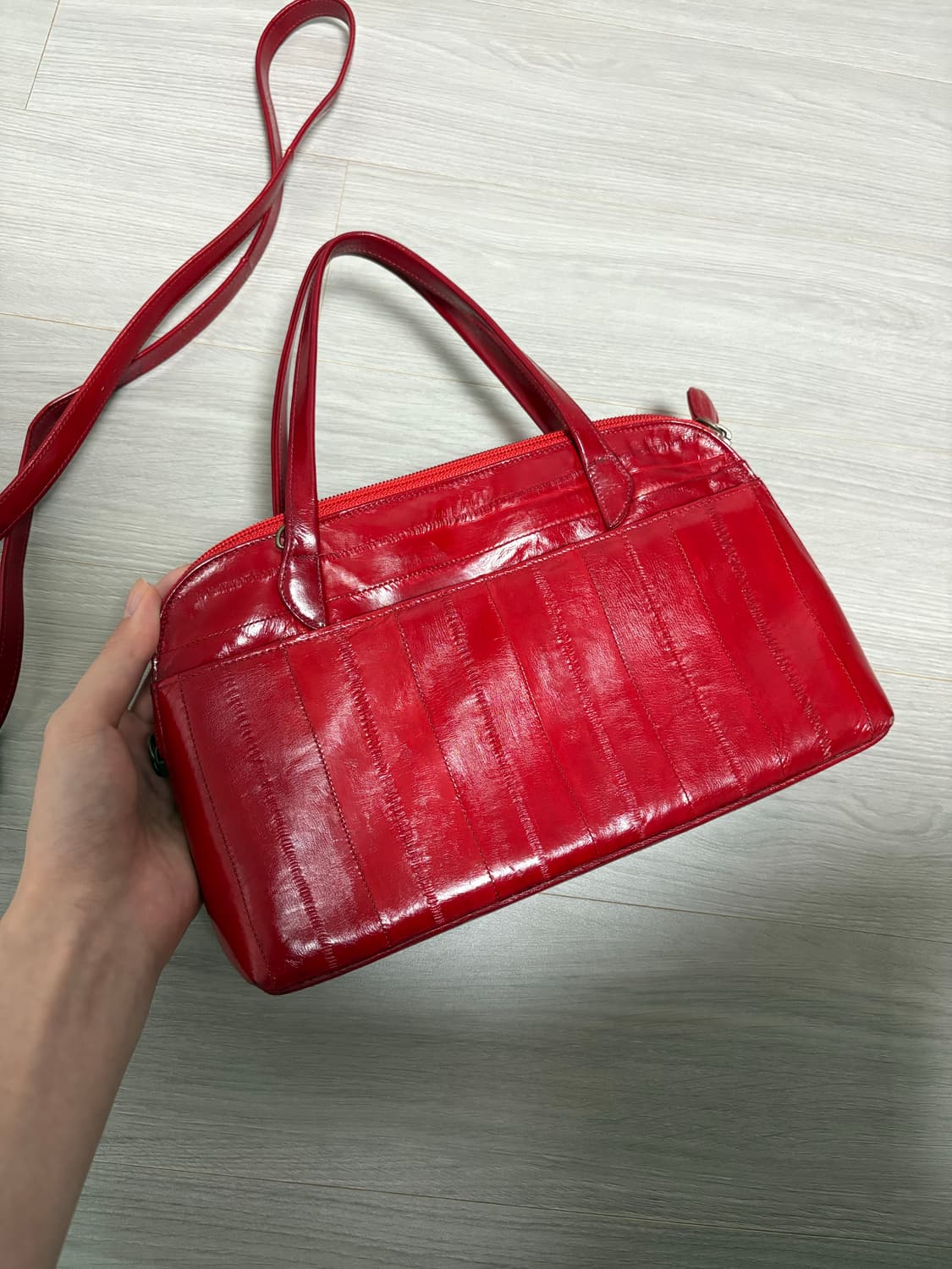 샵책갈피 eel skin hand bag 상품이미지1