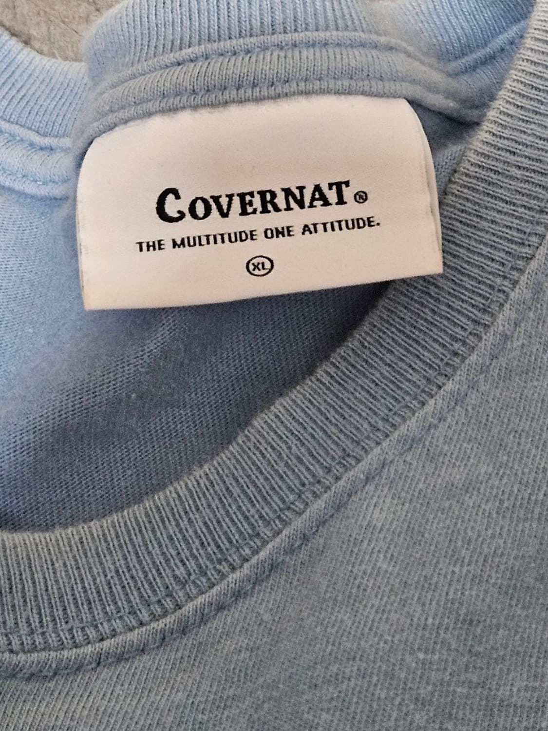 커버낫 반팔 티셔츠 스카이블루 상품이미지3