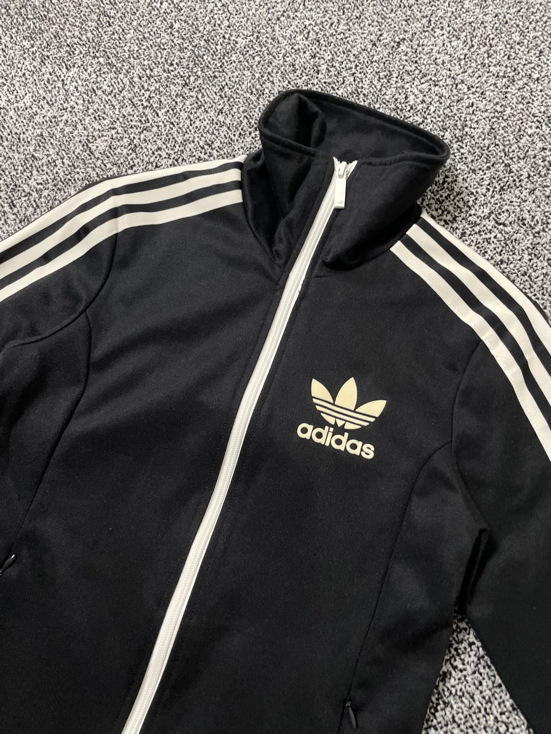 빈티지9. 아디다스 져지 딥차콜 유로파 딱붙핏 트랙탑 자켓 점퍼 상품이미지2