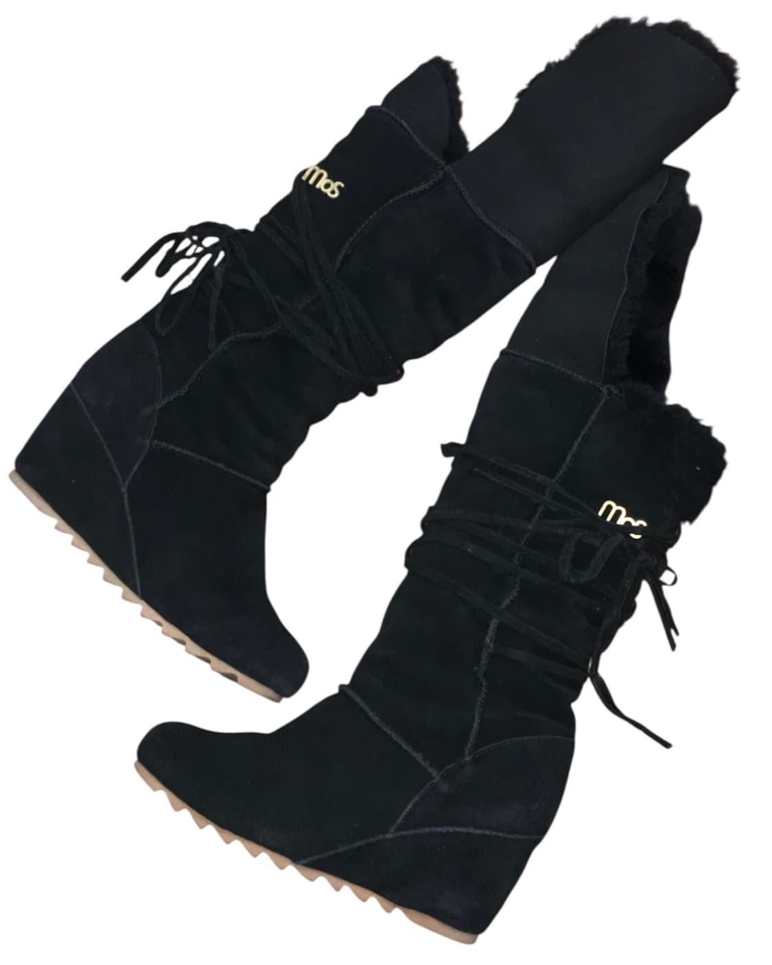 fur wedge heel boots 240-245 상품이미지1
