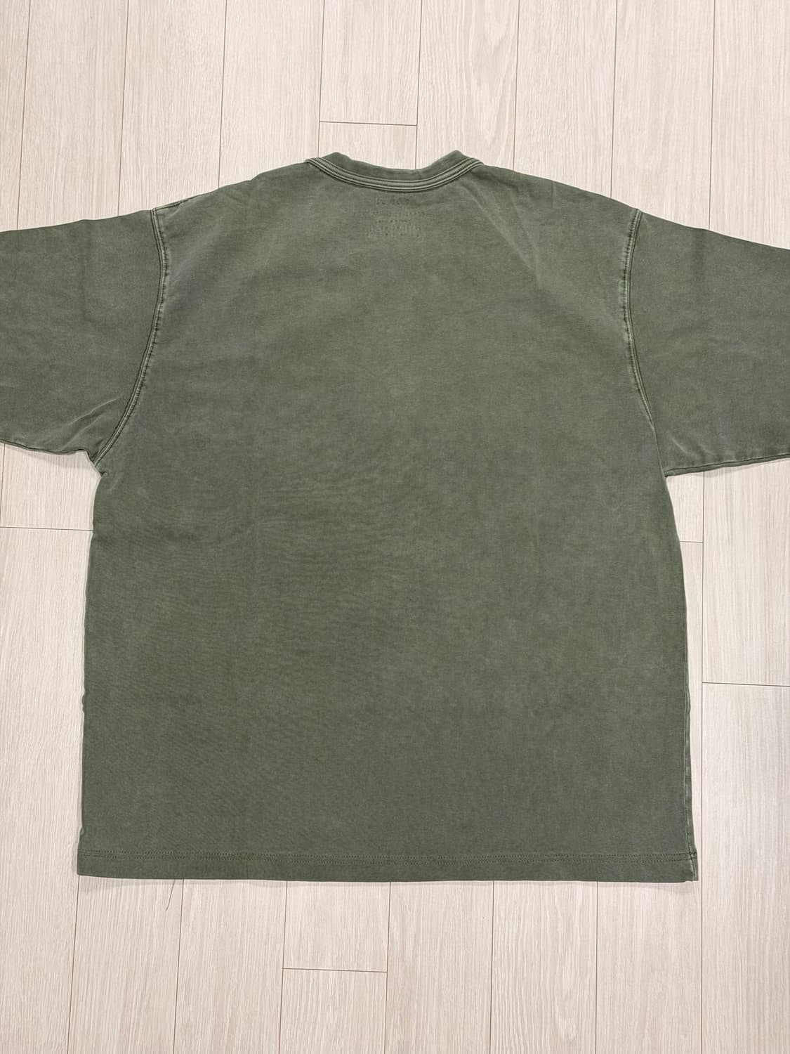 아웃스탠딩 빈티지 워싱 티셔츠 올리브 상품이미지3