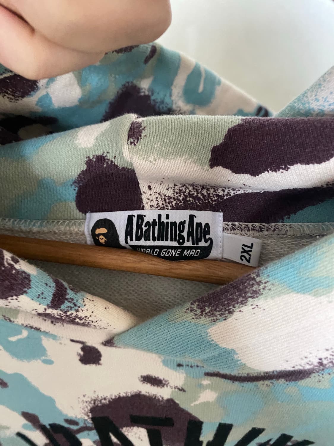 베이프 맵 카모 후드티 2XL 상품이미지4