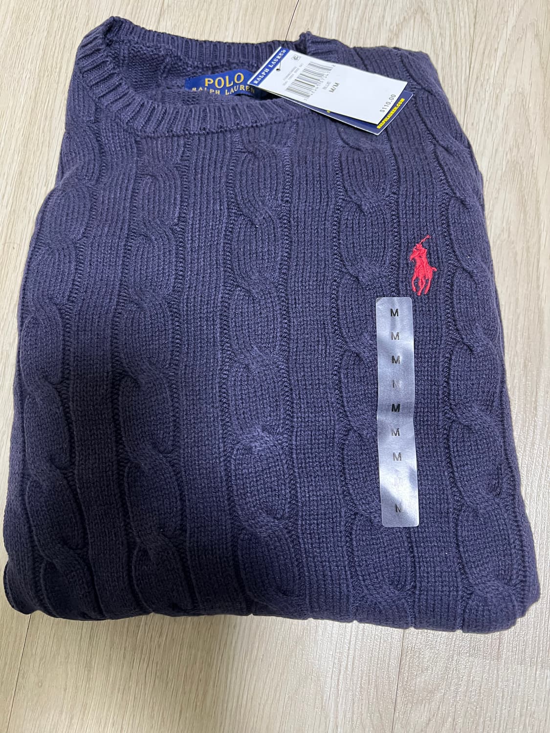 폴로 랄프로렌 꽈배기니트 95-100 상품이미지3