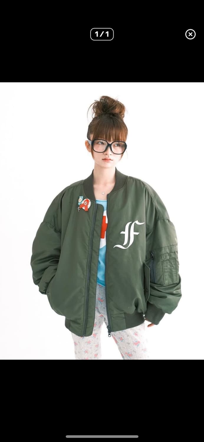 샵페어리 봄버 자켓 카키 상품이미지1