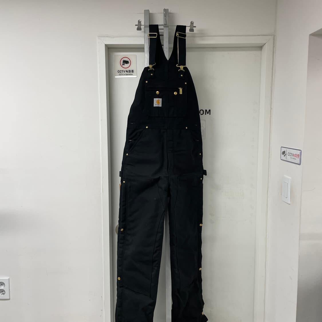 칼하트 누빔 오버롤 블랙 32X32 상품이미지1
