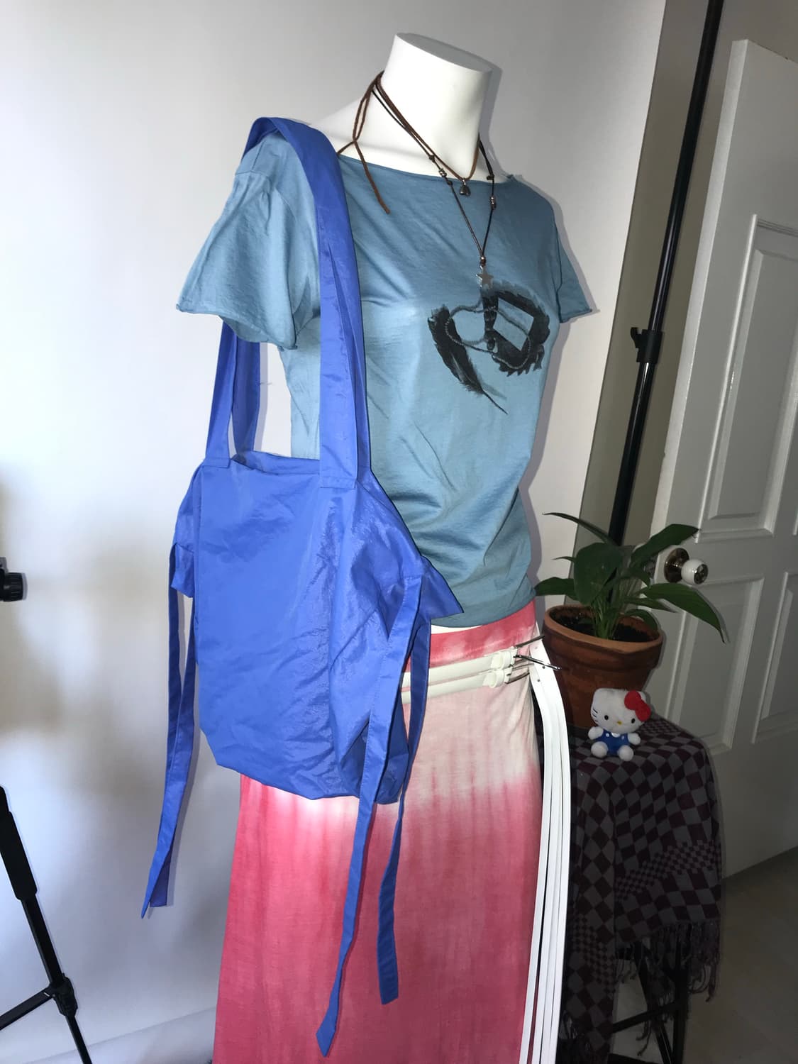 KAILANI USA Pink Tie-Die Long Skirt 상품이미지6