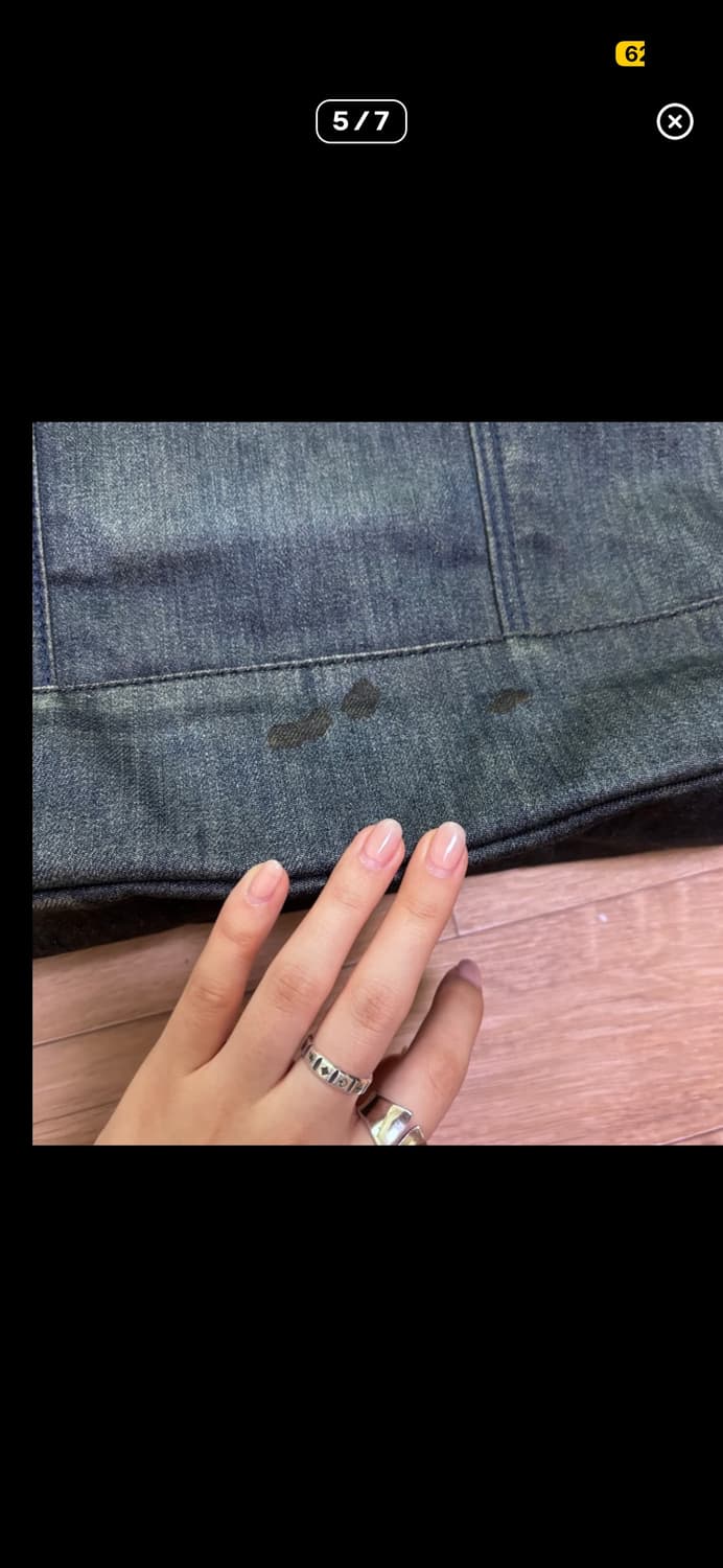 디젤 빈티지 진청 데님 토트백 상품이미지6