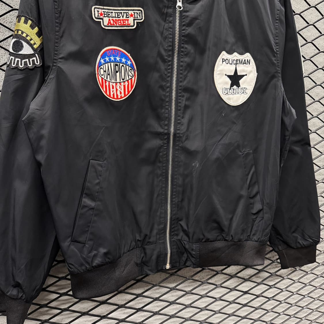 JPN VINTAGE 라이트 커스텀 봄버자켓 올라운드 멀티배지 디테일 상품이미지5