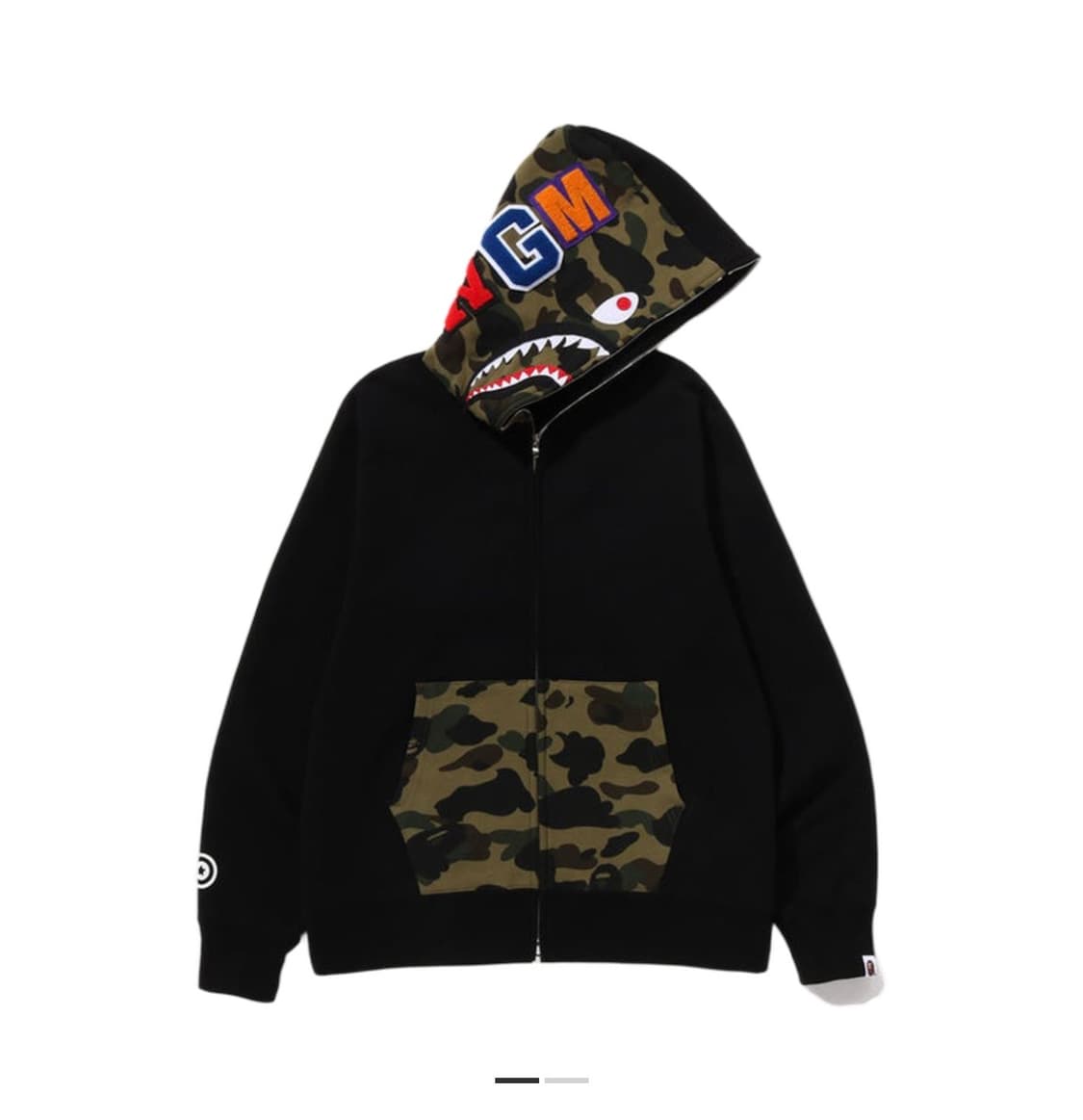 베이프 샤크 후드집업 블랙컬러 m 상품이미지1