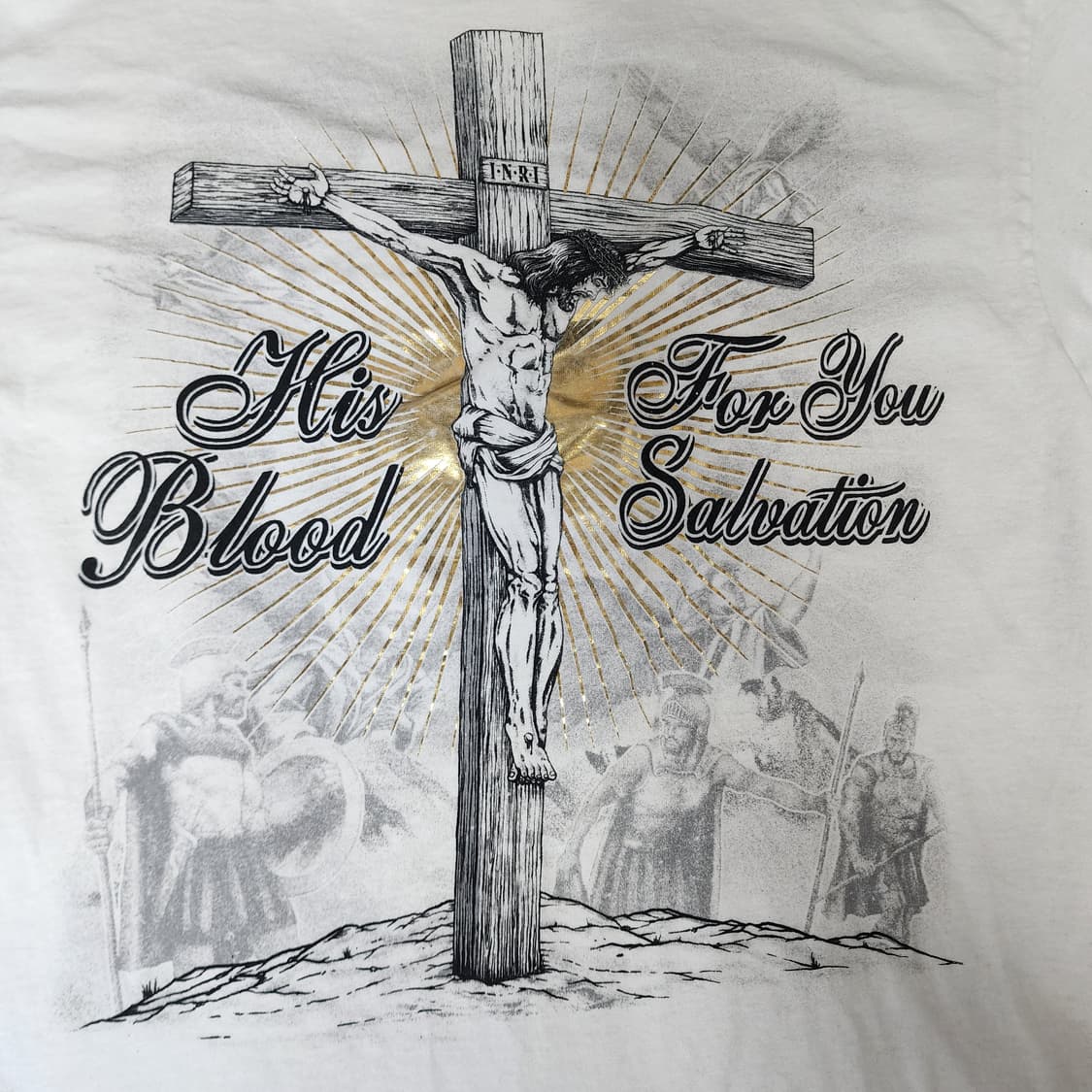 [XL] 00s 지저스 JESUS 더블사이드 빈티지 티셔츠 화이트 상품이미지2