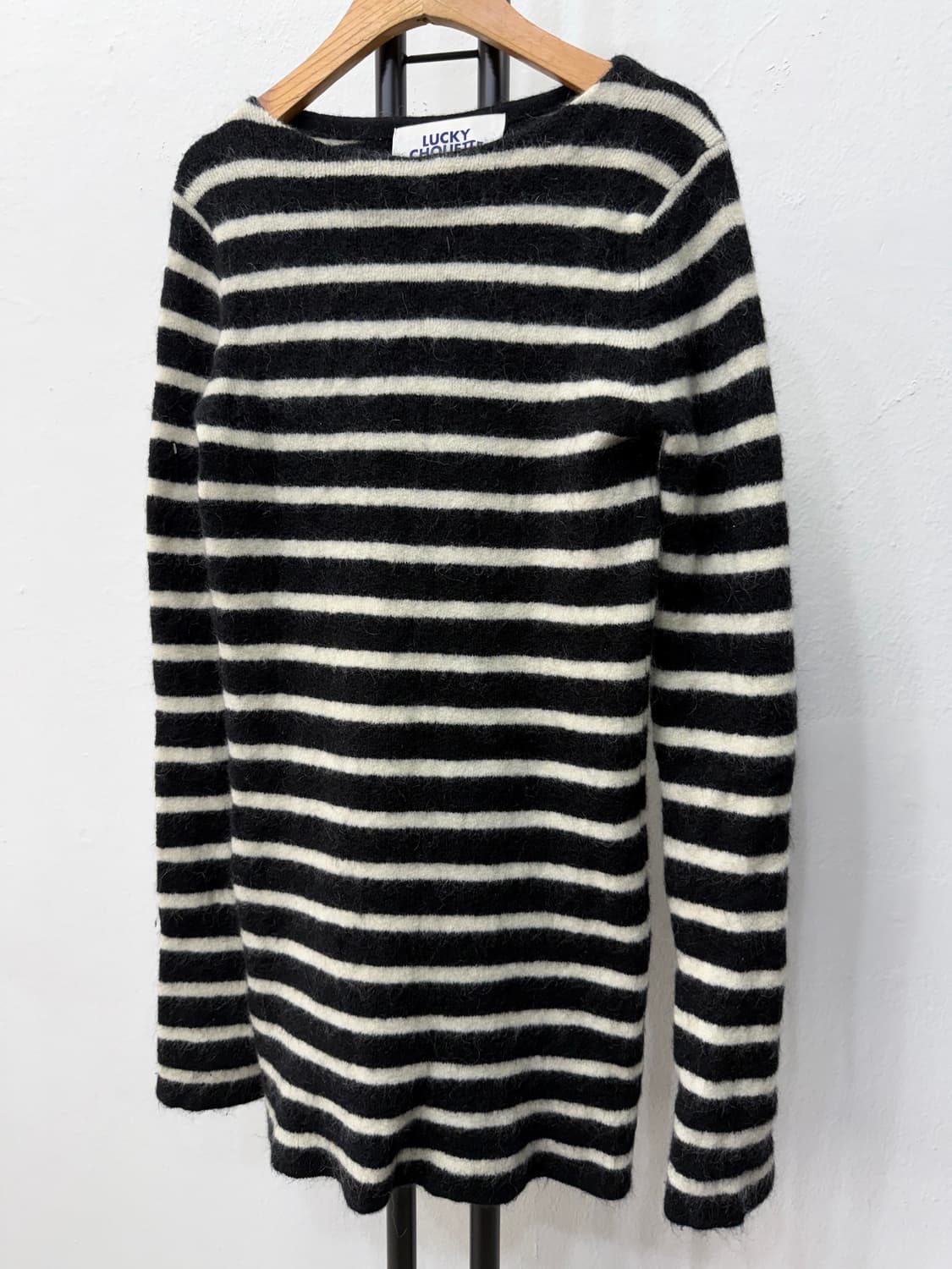 정품) 럭키슈에뜨 스트라이프 니트 F 상품이미지3