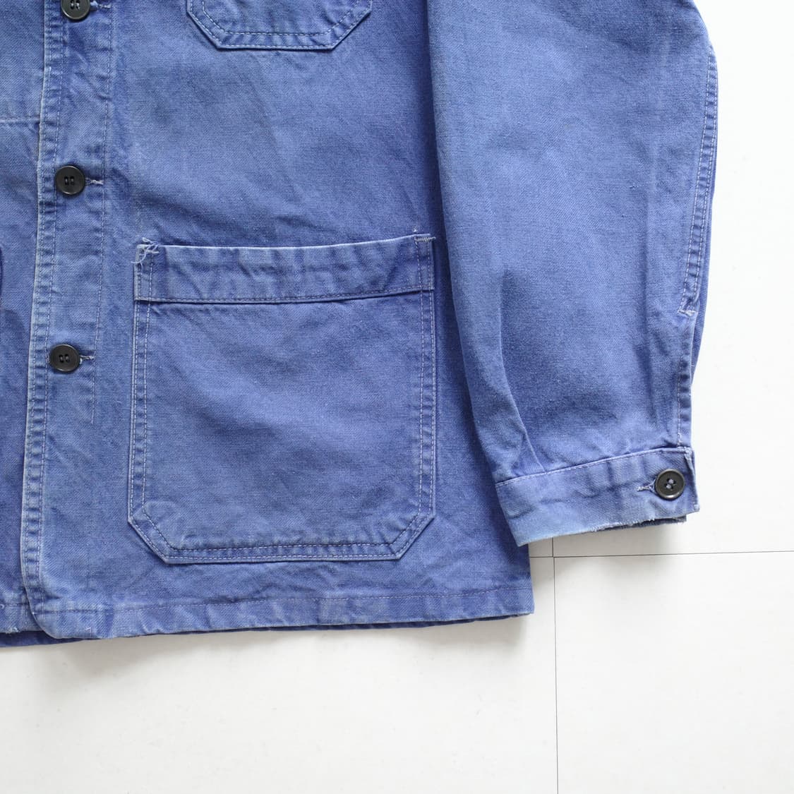 70s 프렌치 빈티지 클럽카라 워크 초어 자켓 (95) 상품이미지3