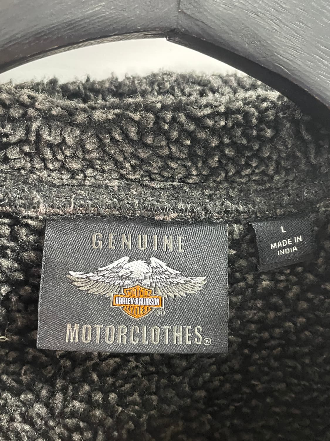 할리데이비슨 빅로고 쉐르파 후드집업 (on.135) 상품이미지6