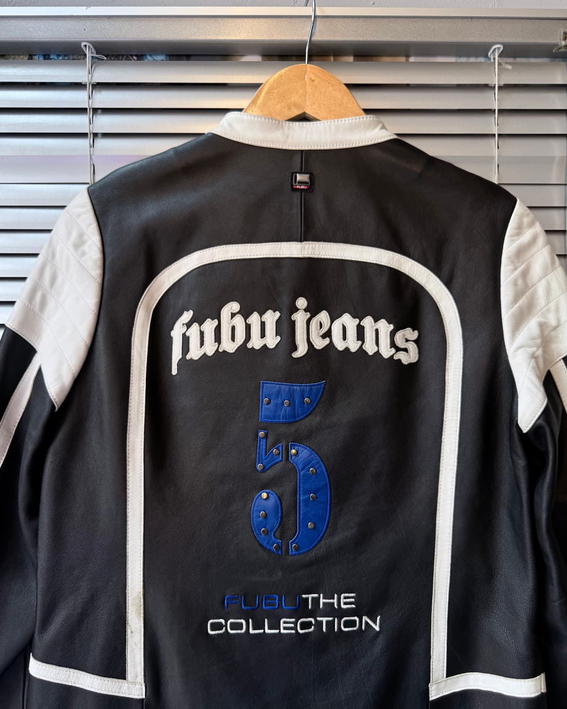 FUBU platinum lambskin racing jacket 상품이미지5
