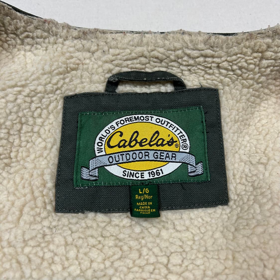 L) CABELAS USA 덕캔버스 워크웨어 셰르파 조끼 베스트 상품이미지8