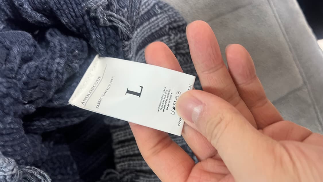 어널러코드 블루 다잉 니트 L 상품이미지3