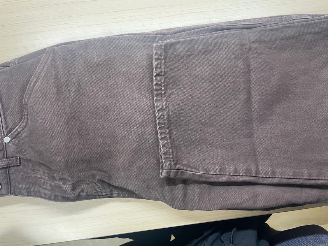 스웨이드 컨투어 포켓 데님 M 브라운 상품이미지2