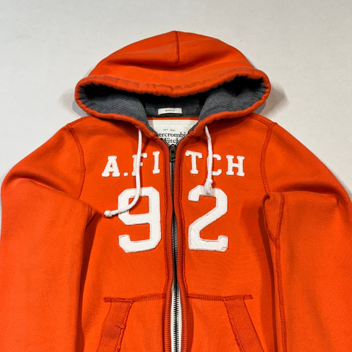 S) 아베크롬비 후드집업 주황 오렌지 상품이미지3