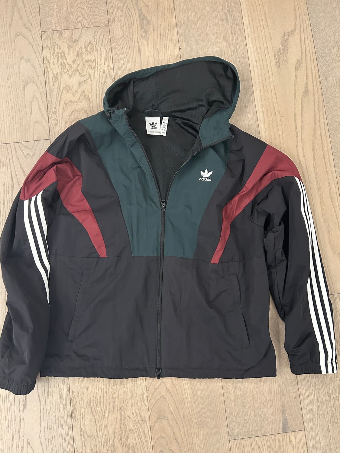 아디다스 오리지널 컬러블록 바람막이 집업 후드 자켓 KC3125 상품이미지1