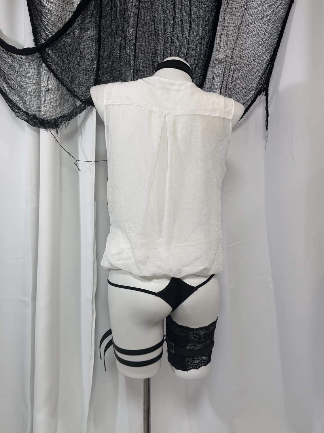 white detail blouse 상품이미지4