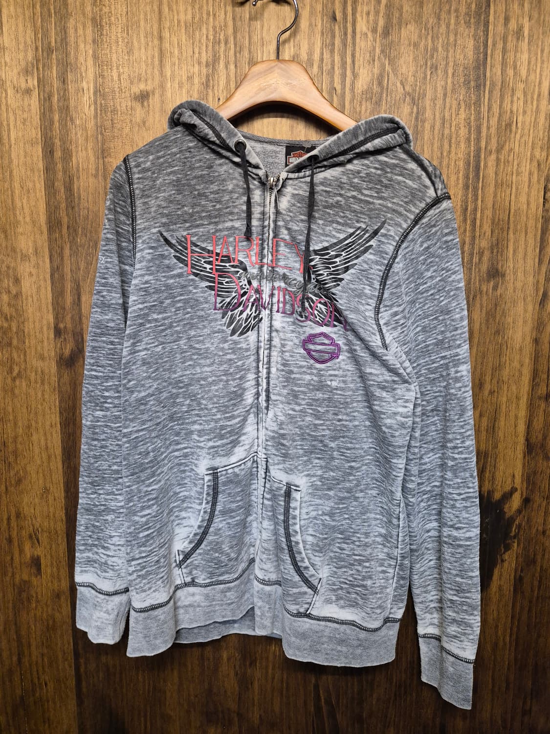 HARLEY DAVIDSON GREY HOODIE ZIPUP  상품이미지3