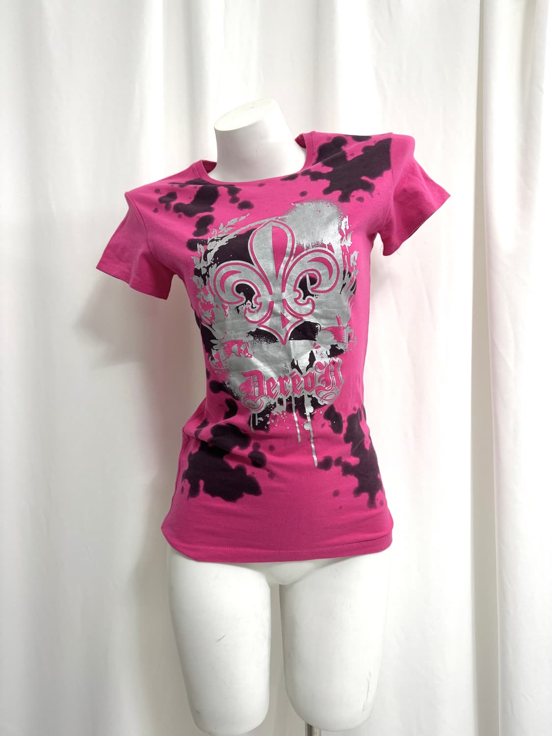 Vintage Pink Paint-Splatter Tee 상품이미지4