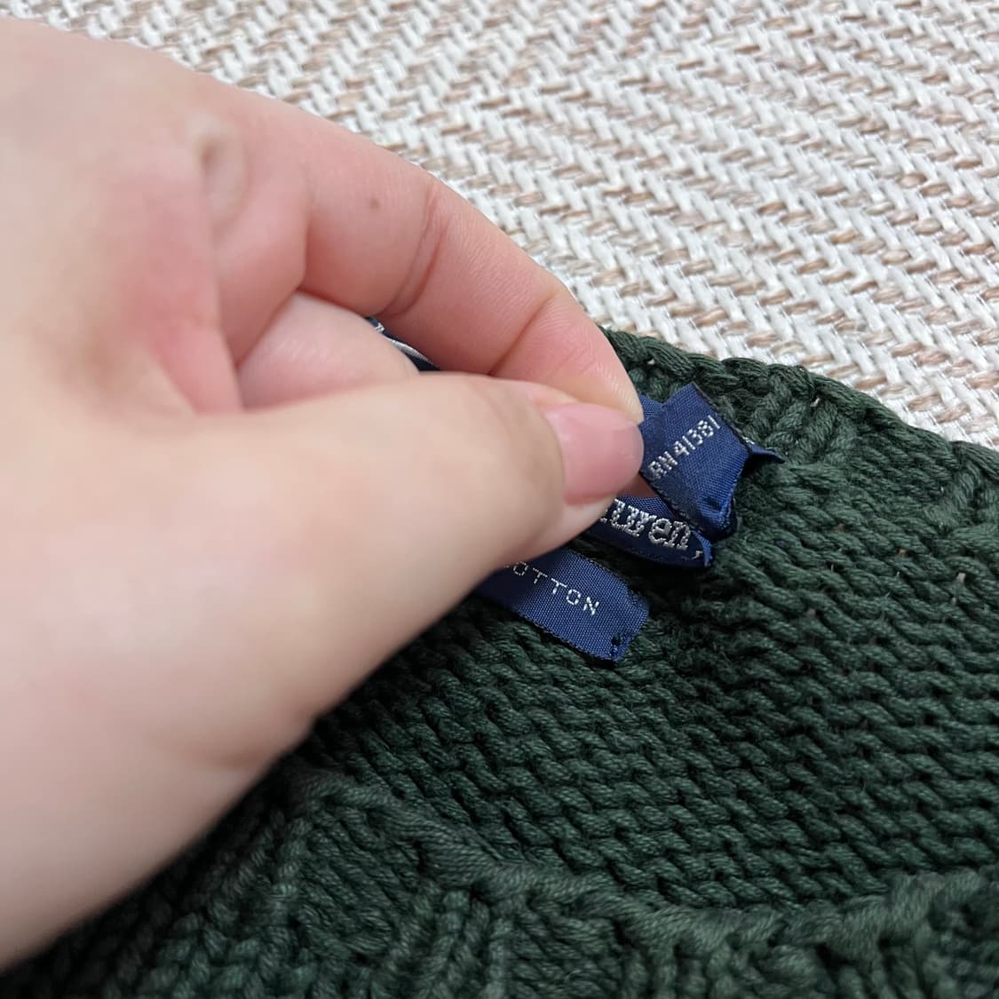 [정품] 폴로 딥그린 성조기 짜임 니트 [ L ] 상품이미지6