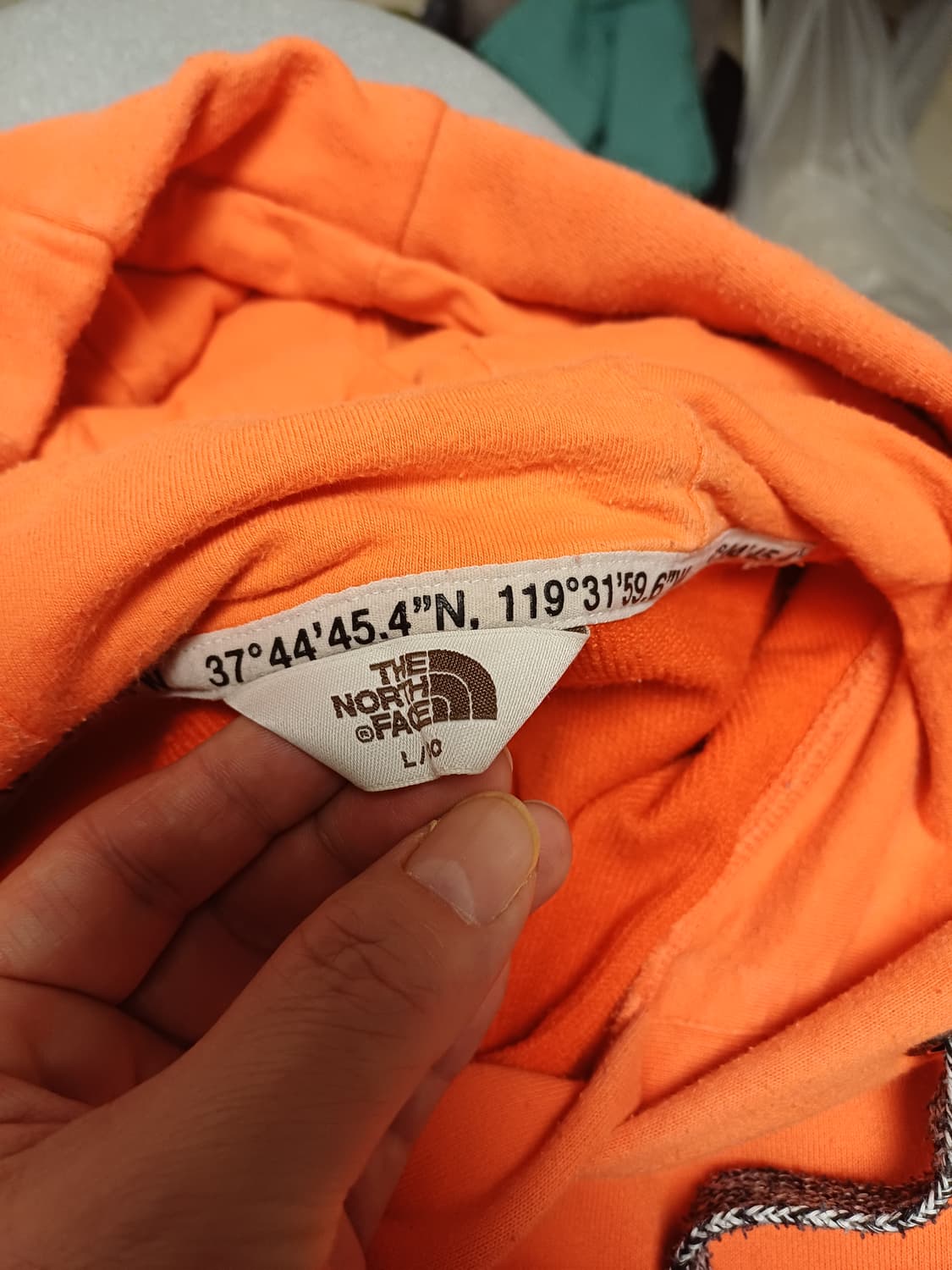 ✨노스페이스 3컬러 블록 후드티 L✨ 상태 A- / 데일리 추천 상품이미지5