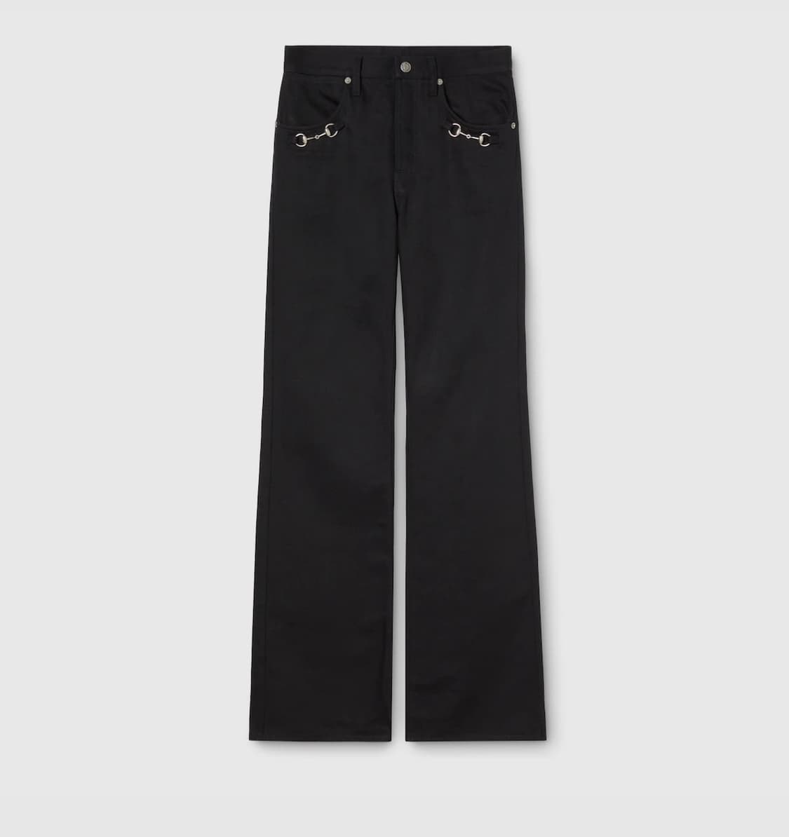 [35] 구찌 홀스빗 코튼 데님 팬츠 블랙 상품이미지1