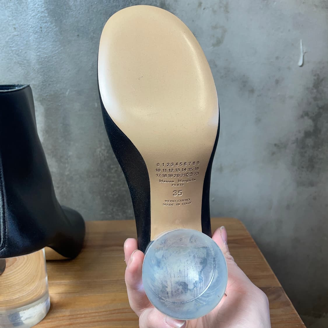 마르지엘라 클리어 힐 부츠 상품이미지6