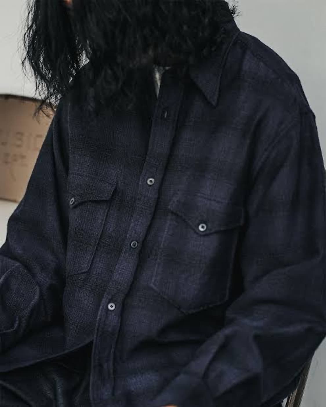 코모리 울실크 워크셔츠(택 보유) 상품이미지3