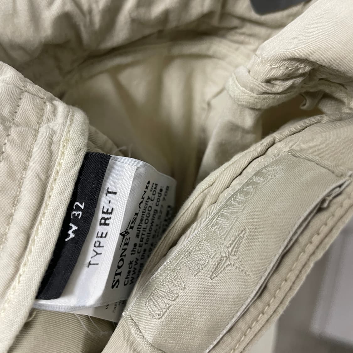 스톤아일랜드 고스트피스 카고 팬츠 베이지 32 상품이미지6