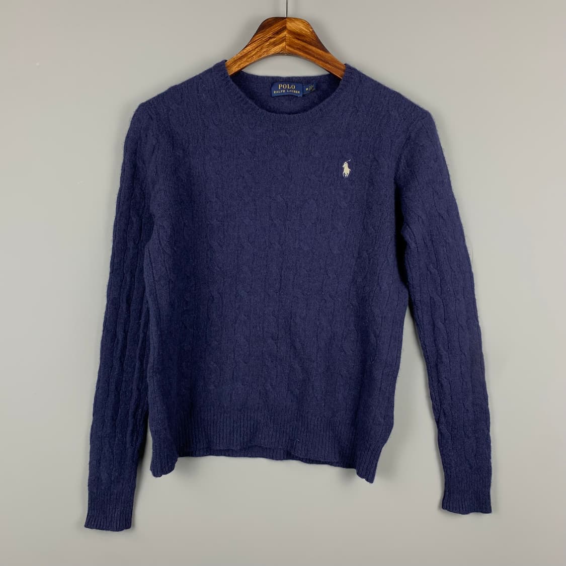 폴로 랄프로렌 신형 네이비 꽈배기 니트 상품이미지2
