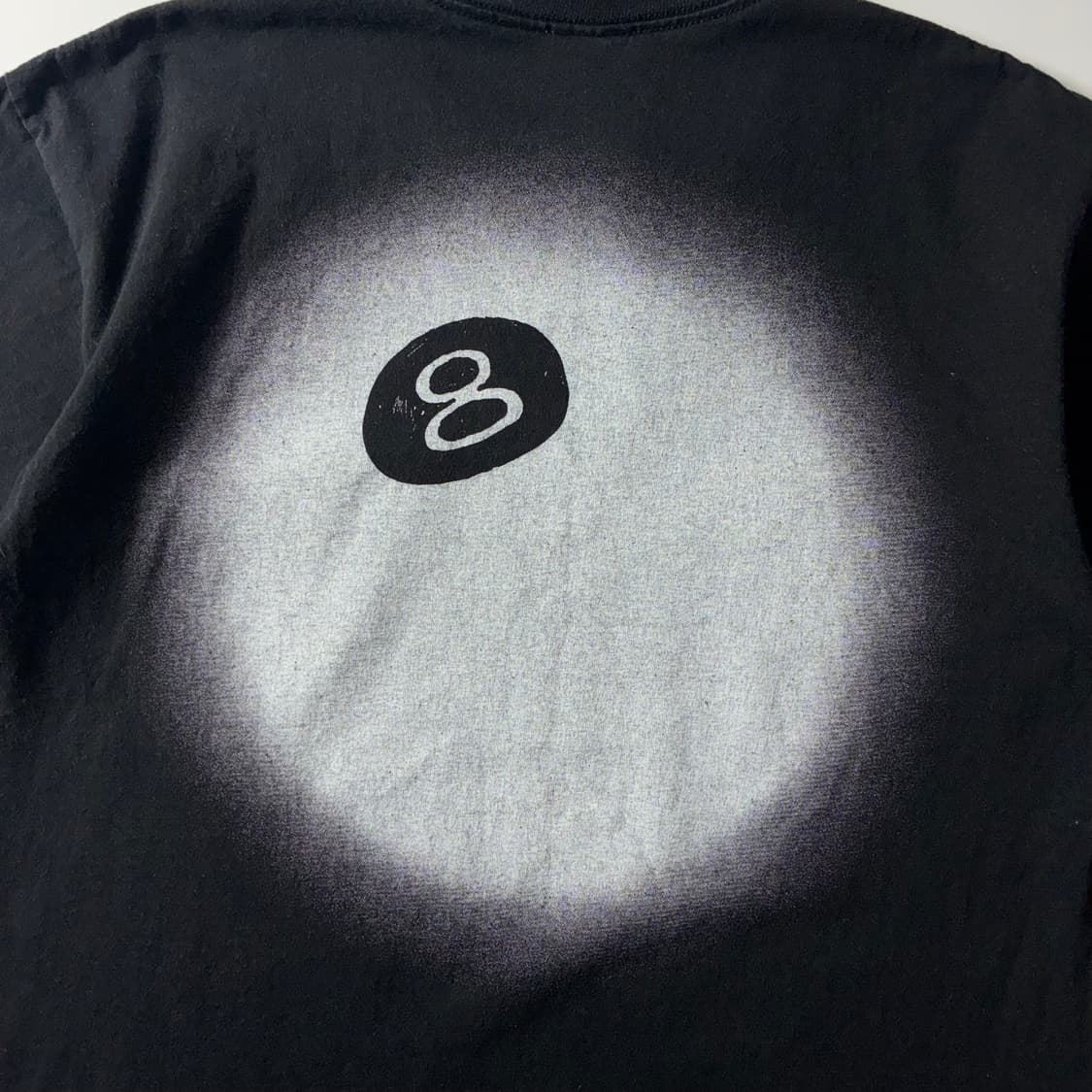 Stussy  스투시 8ball 페이드 블랙 반팔 티셔츠  상품이미지2