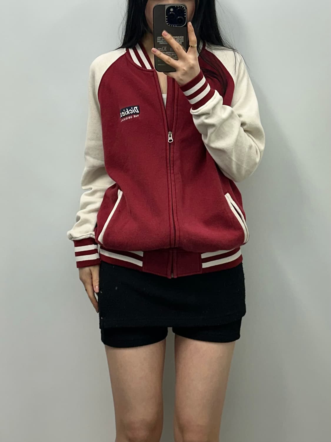 디키즈 y2k 와투케 나그랑 코튼 바시티 자켓 상품이미지1