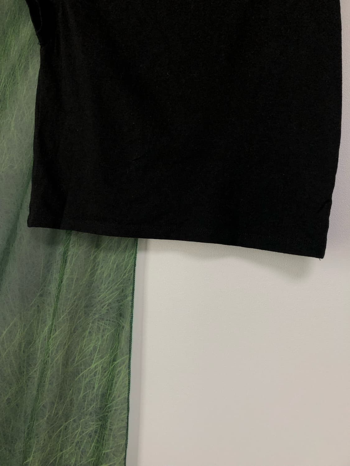 릿킴 ruffle boat neck tee (black) 상품이미지5