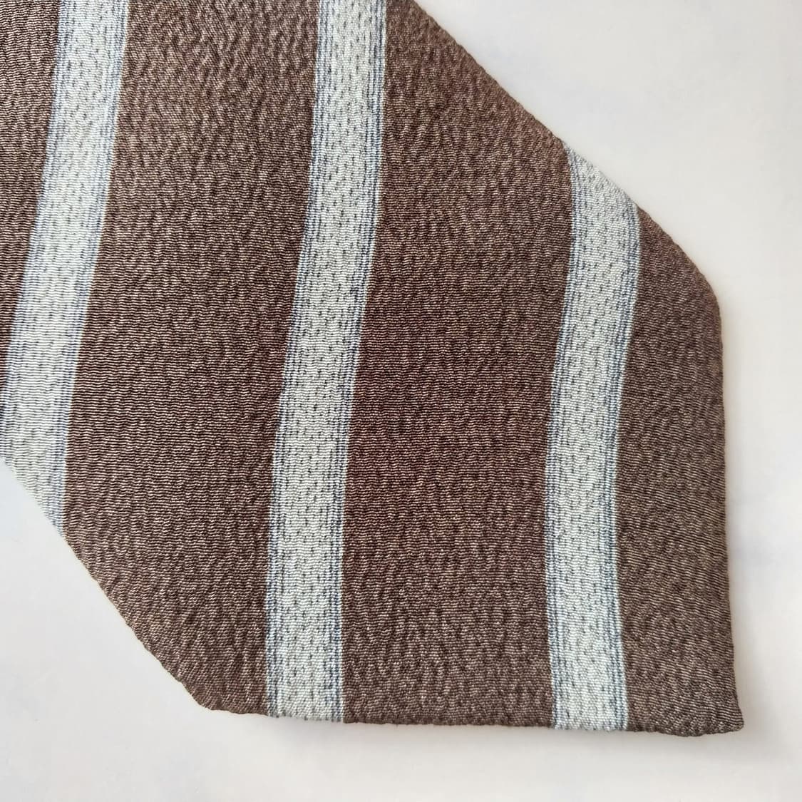 아르마니 꼴레지오니 실크 스트라이프 넥타이 9.6cm A+등급 K1895 상품이미지8