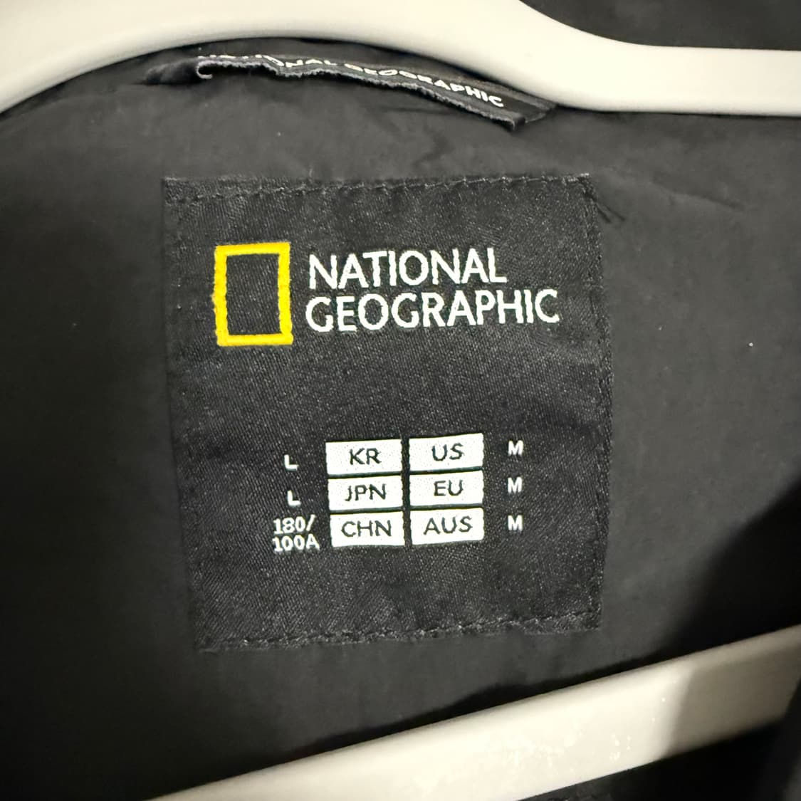내셔널지오그래픽 경량 패딩 블랙 L 구스 다운 상품이미지4