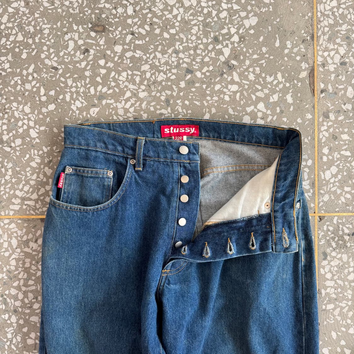 90s 올드 스투시 데님 팬츠 상품이미지5