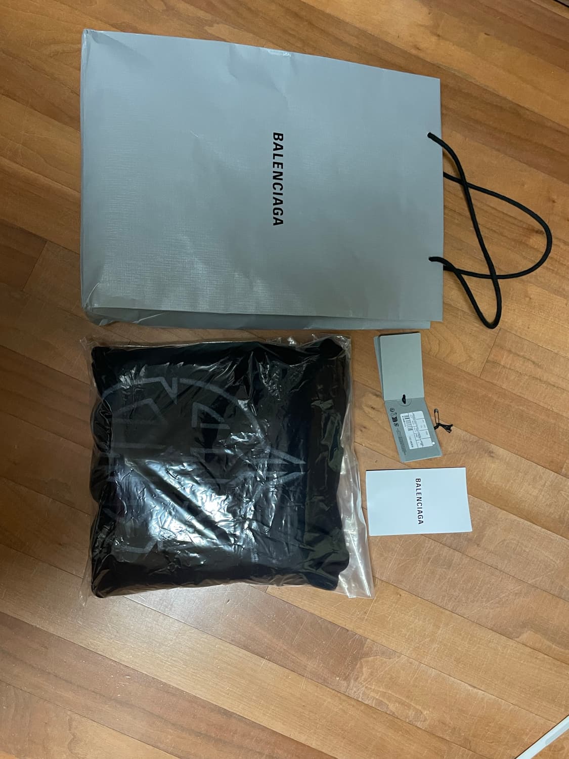 발렌시아가 메탈 BB 스텐실 후드티 L 상품이미지5