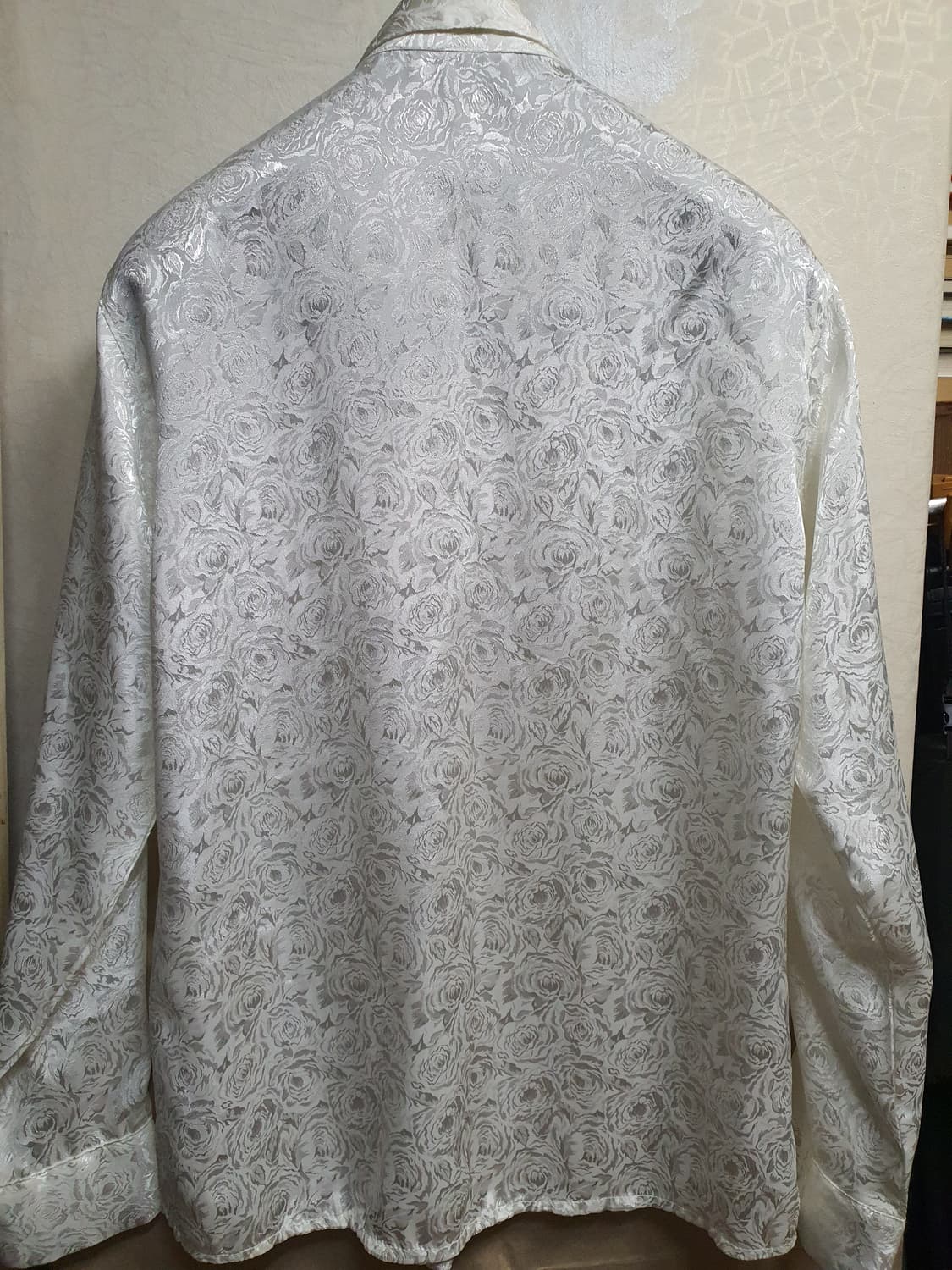 화이트 실크 셔츠 100 상품이미지3