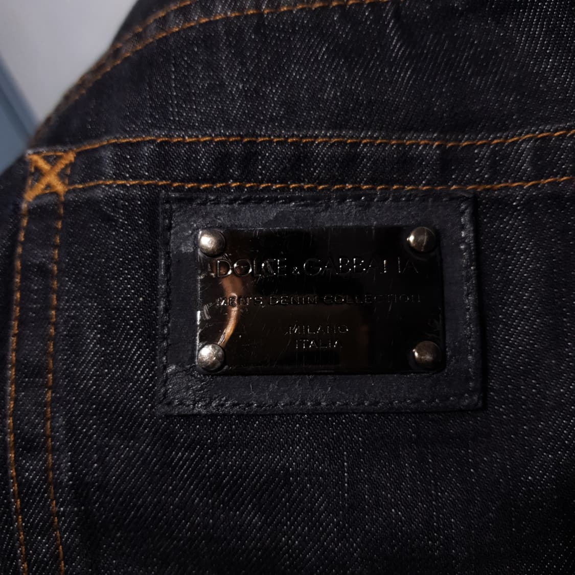 돌체앤가바나 실버 플레이트 DG 인디고 생지 12 데님 팬츠 청바지 44 상품이미지9