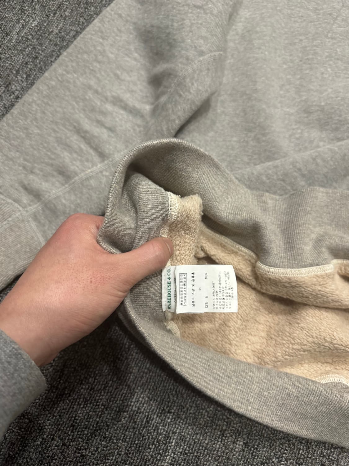 웨어하우스 401 TRI-VALLEY 그레이 스웻 44 상품이미지7