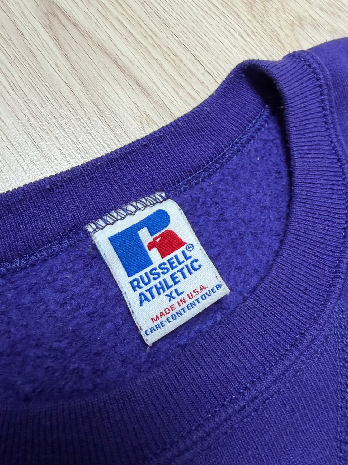러셀 90s 미제 스웻셔츠 맨투맨 퍼플 XL 상품이미지2