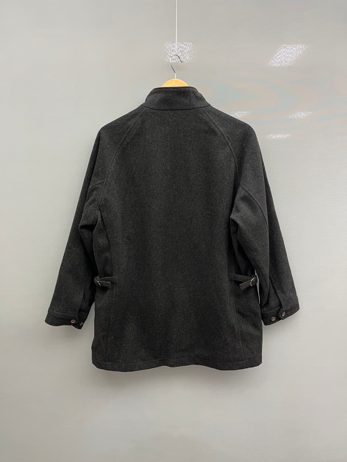 폴로 랄프로렌 차콜 해링톤 사이드 신치백 울 자켓 상품이미지7