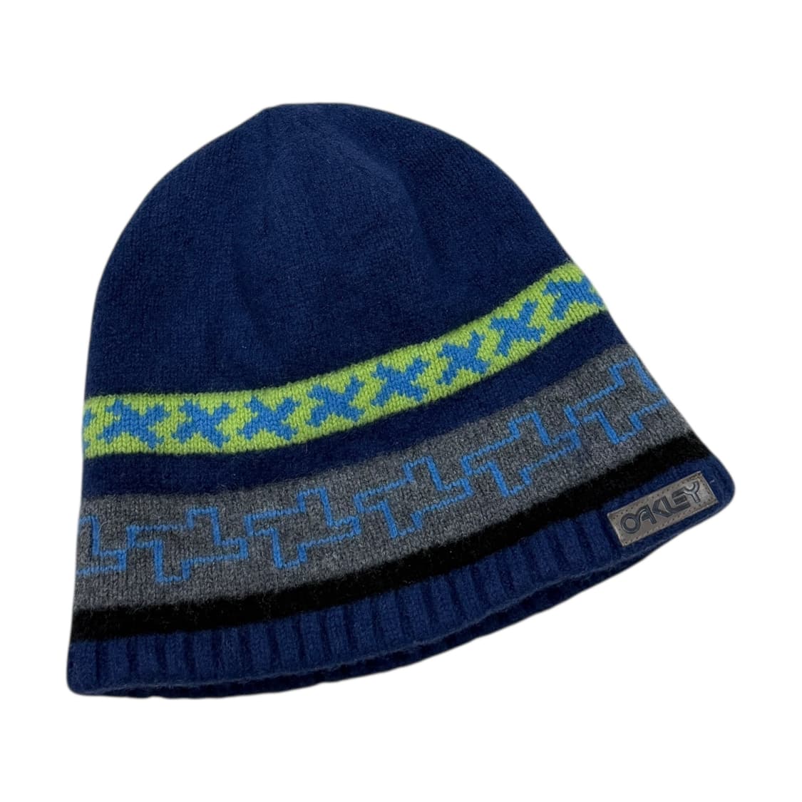 오클리 빈티지 패턴 니트 비니 모자 상품이미지2
