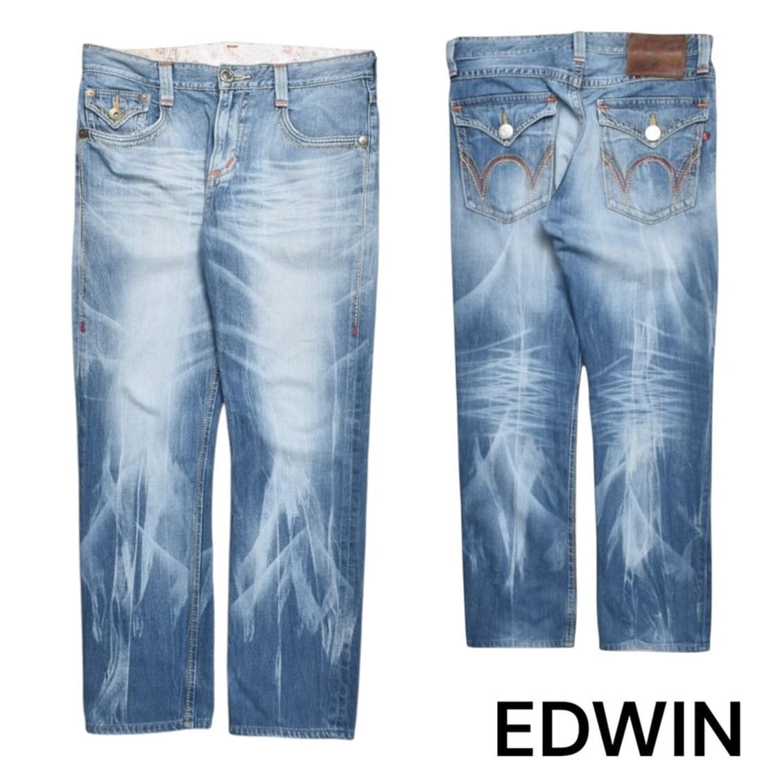 90S 에드윈 블루트립 웨스턴 청바지 34 상품이미지1