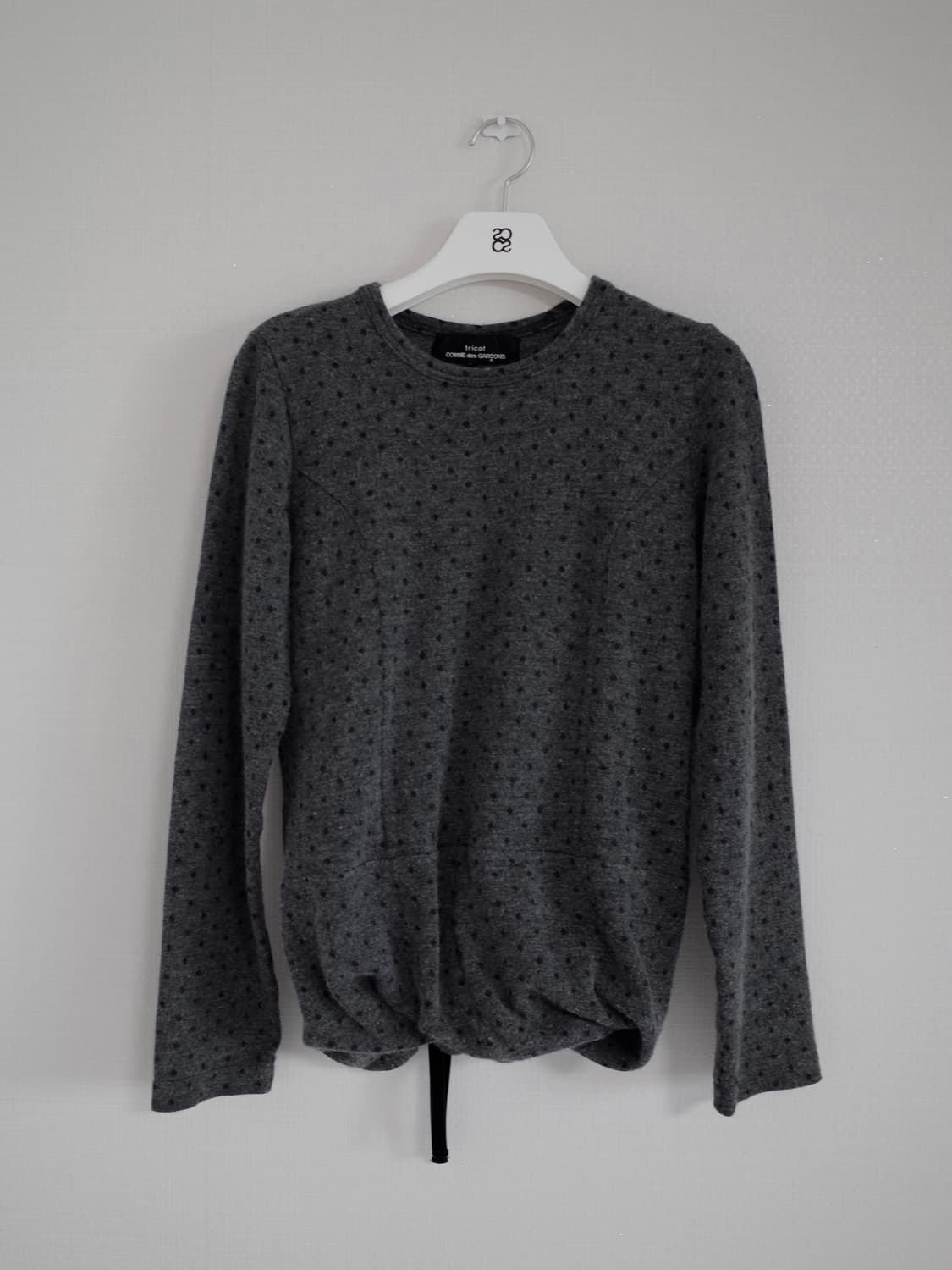 꼼데가르송 트리콧 셔링 블라우스 상품이미지1