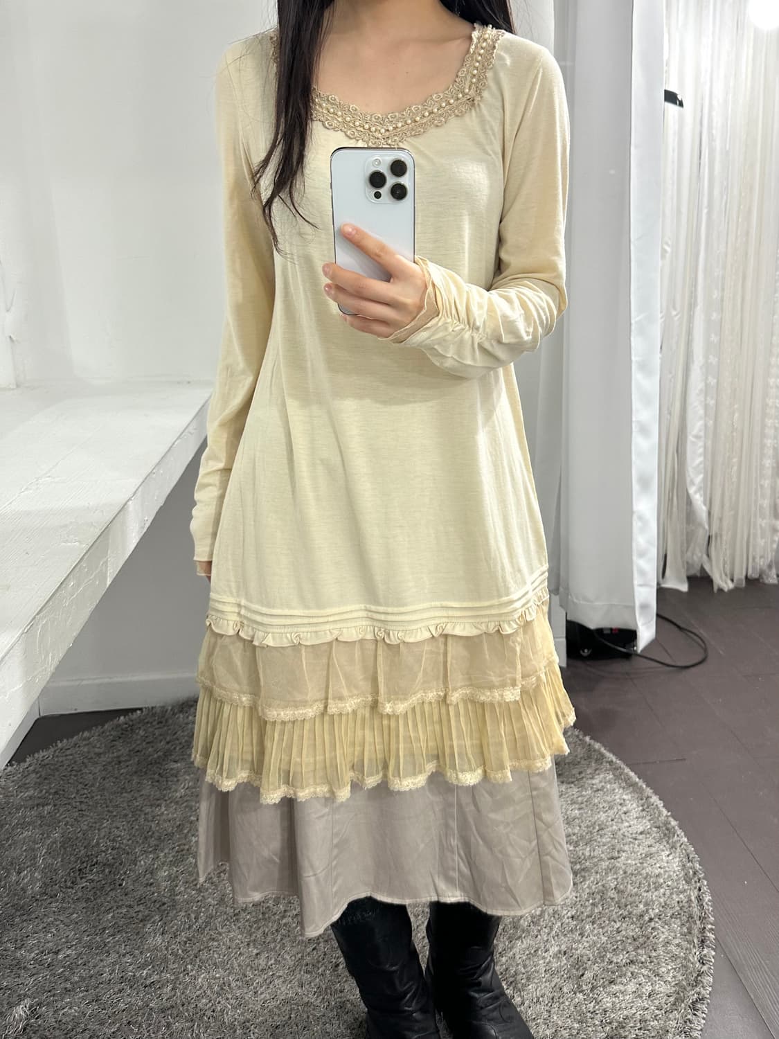 mixy glossy midi skirt 상품이미지4