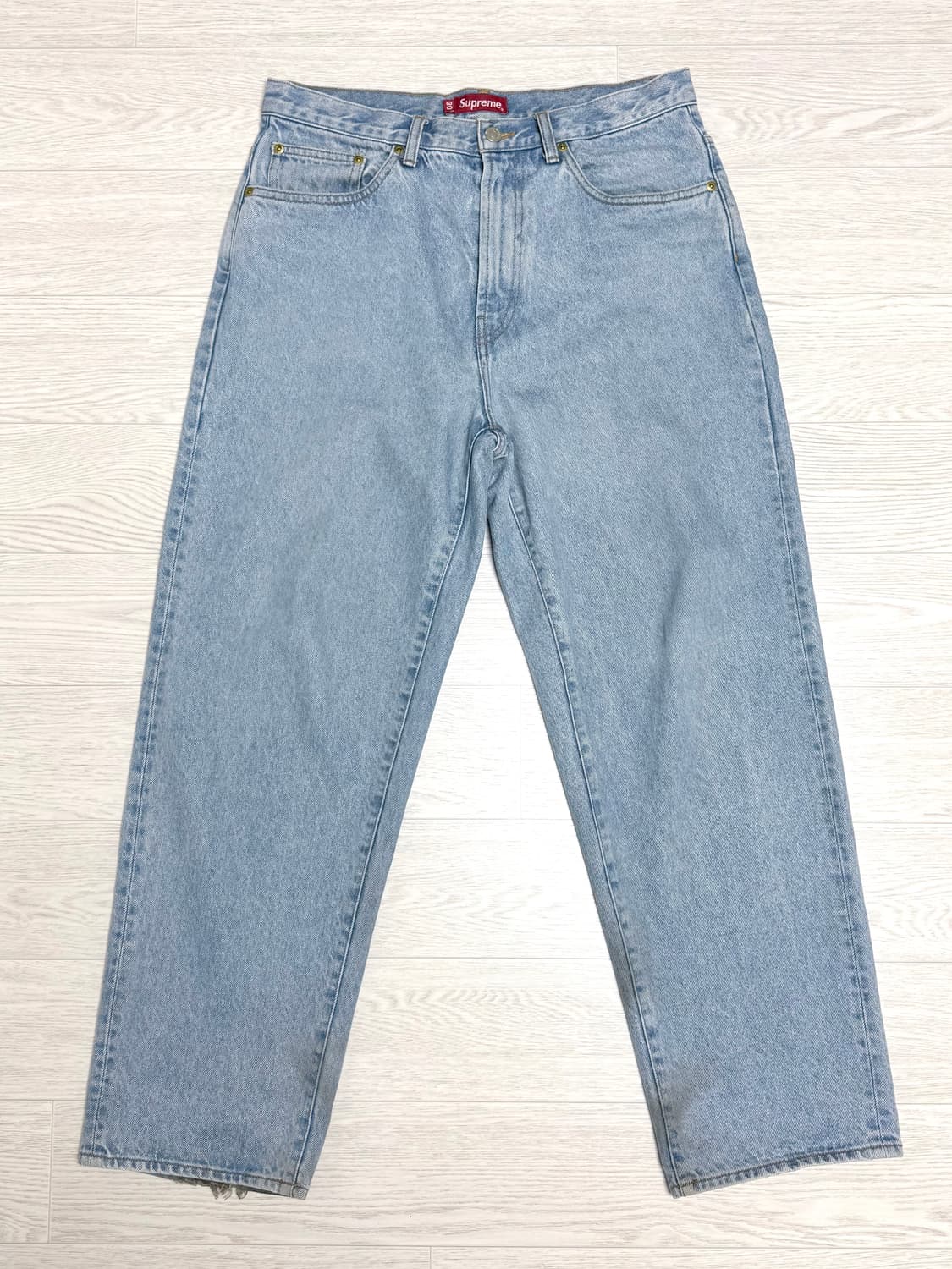 슈프림 22fw 배기 진 라이트 블루 연청 데님팬츠 상품이미지2